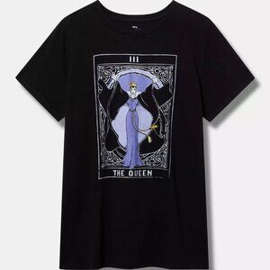 ❤️NWT TORRID DISNEY VILLAINS TAROT CARD COTTON TEE SHIRT EVIL QUEEN - PLUS SIZE